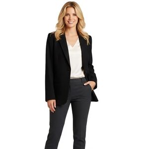 Sag Harbor NWT Black 100% Wool Closet Staple Blazer Size 6p